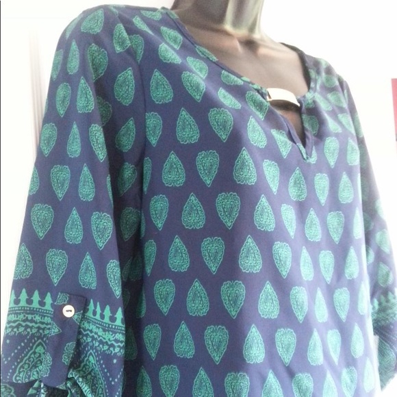 💕CUTE VINTAGE💕Lily Morgan paisley pattern blouse - Picture 3 of 8